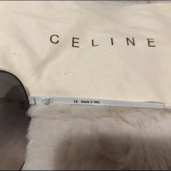 COPY - Celine White Metal Aviator Sunglasses From the Heidi Slimane Collection - Picture 6 of 10